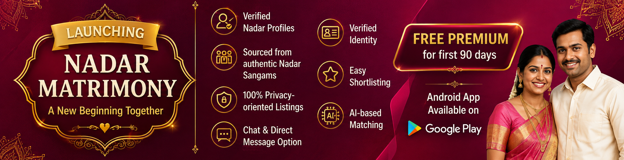 Nadar Matrimony launch offer